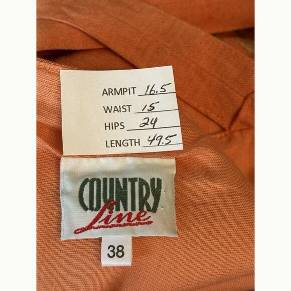 Vintage Country Line Womens Floral Midi Dress Sz 8 Milkmaid Cottagecore Romantic - Picture 2 of 16